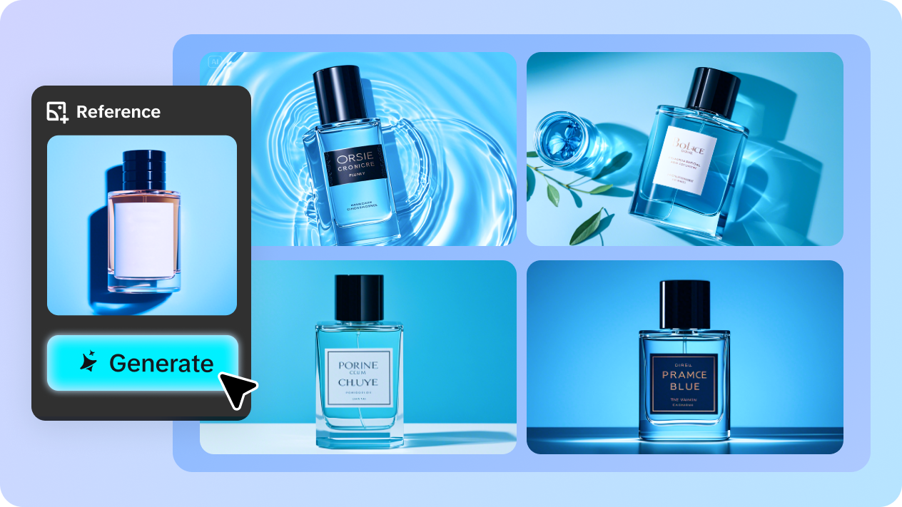 Hasilkan label memukau berdasarkan gambar referensi